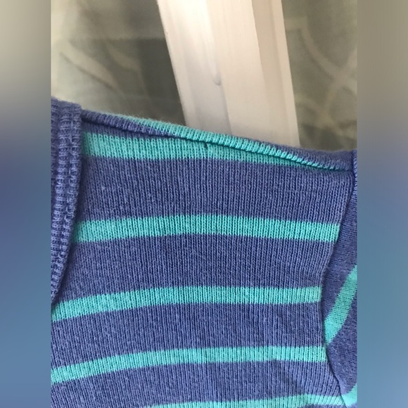 Hanna Andersson 100% cotton size 90 playdress, blue with blue stripes VGUC - Picture 9 of 9